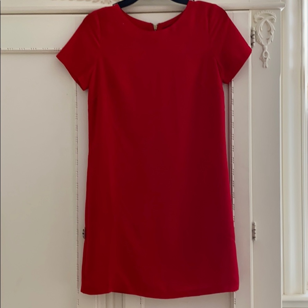 Red Shift Dress